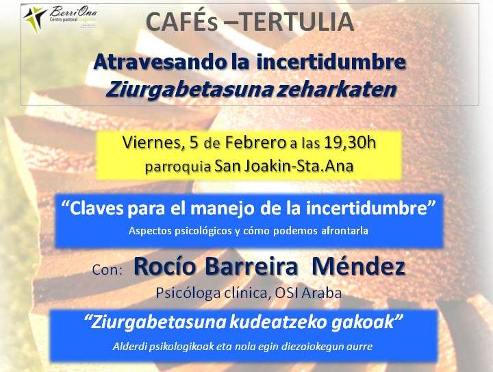 imagen CaféTertulia con .... Rocio Barreira